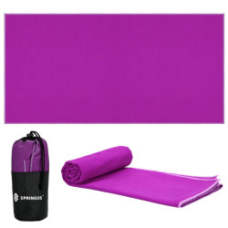 Rýchloschnúci uterák 150x75 cm, fialový SPRINGOS MENORCA