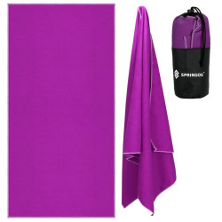 Rýchloschnúci uterák 150x75 cm, fialový SPRINGOS MENORCA