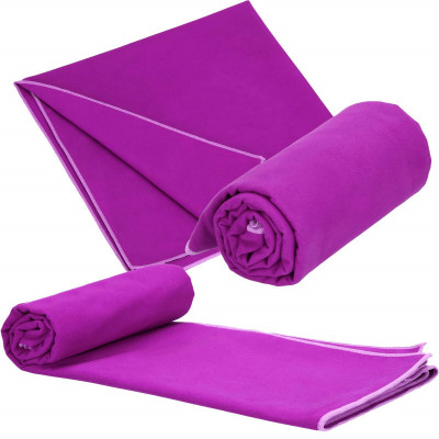 Rýchloschnúci uterák 150x75 cm, fialový SPRINGOS MENORCA