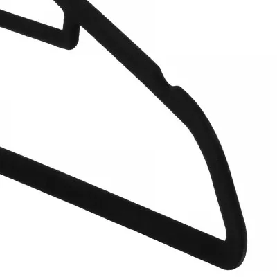 Plastové ramienka na šaty, čierne, sada 3ks SPRINGOS HG0041