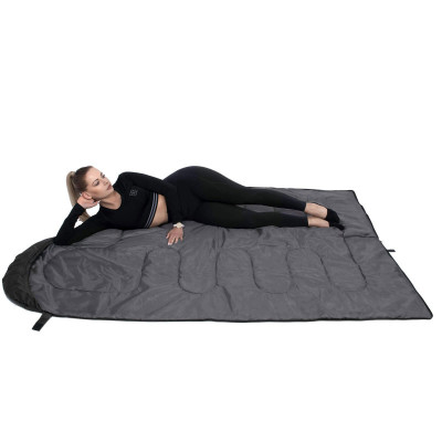 Spací vak 210x73 cm, čierny SPRINGOS ZOLA