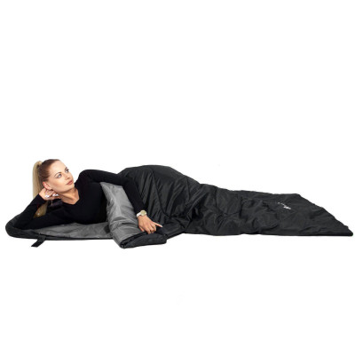 Spací vak 210x73 cm, čierny SPRINGOS ZOLA