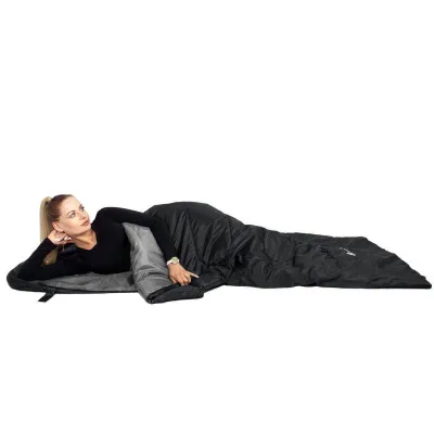 Spací vak 210x73 cm, čierny SPRINGOS ZOLA