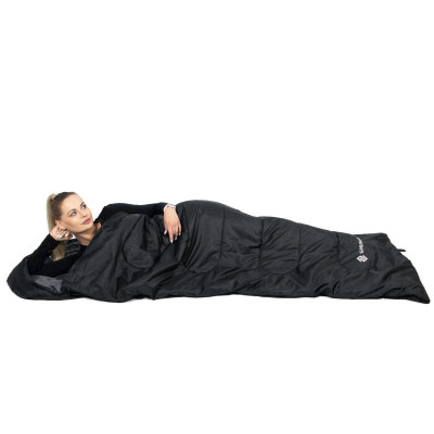 Spací vak 210x73 cm, čierny SPRINGOS ZOLA