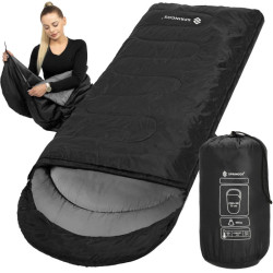 Spací vak 210x73 cm, čierny SPRINGOS ZOLA