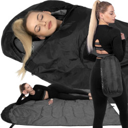 Spací vak 210x73 cm, čierny SPRINGOS ZOLA