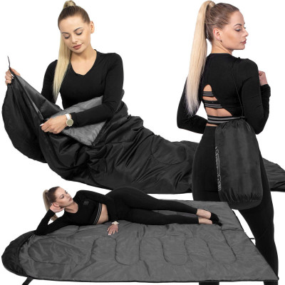 Spací vak 210x73 cm, čierny SPRINGOS ZOLA