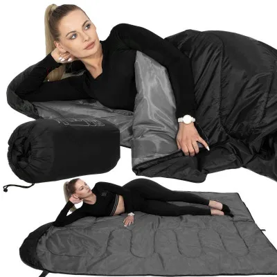 Spací vak 210x73 cm, čierny SPRINGOS ZOLA