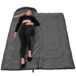 Spací vak 210x73 cm, čierny SPRINGOS ZOLA