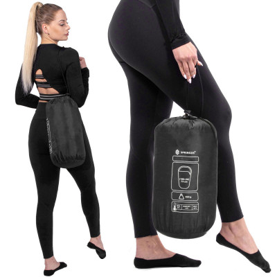 Spací vak 210x73 cm, čierny SPRINGOS ZOLA