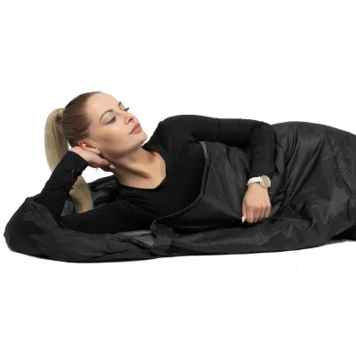 Spací vak 210x73 cm, čierny SPRINGOS ZOLA