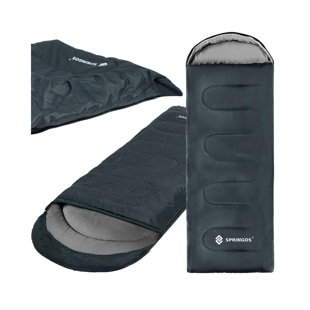 Spací vak 210x73 cm, grafitový SPRINGOS ZOLA
