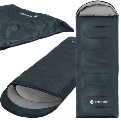 Spací vak 210x73 cm, grafitový SPRINGOS ZOLA
