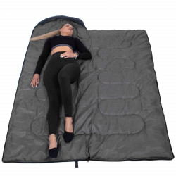 Spací vak 210x73 cm, grafitový SPRINGOS ZOLA