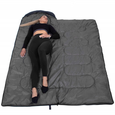 Spací vak 210x73 cm, grafitový SPRINGOS ZOLA