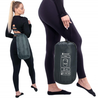 Spací vak 210x73 cm, grafitový SPRINGOS ZOLA