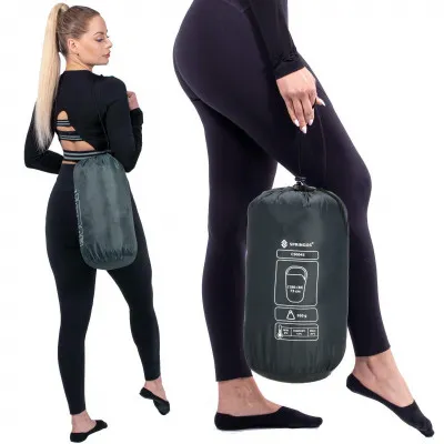 Spací vak 210x73 cm, grafitový SPRINGOS ZOLA