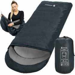 Spací vak 210x73 cm, grafitový SPRINGOS ZOLA