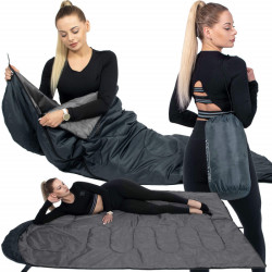 Spací vak 210x73 cm, grafitový SPRINGOS ZOLA