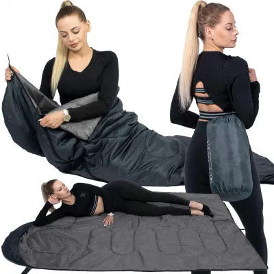 Spací vak 210x73 cm, grafitový SPRINGOS ZOLA