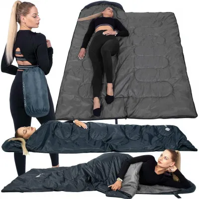 Spací vak 210x73 cm, grafitový SPRINGOS ZOLA