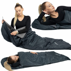 Spací vak 210x73 cm, grafitový SPRINGOS ZOLA