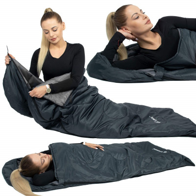 Spací vak 210x73 cm, grafitový SPRINGOS ZOLA