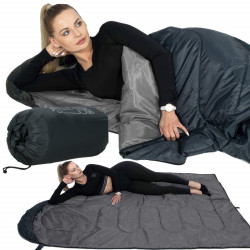 Spací vak 210x73 cm, grafitový SPRINGOS ZOLA