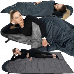 Spací vak 210x73 cm, grafitový SPRINGOS ZOLA