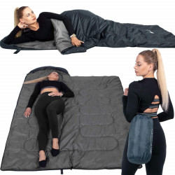 Spací vak 210x73 cm, grafitový SPRINGOS ZOLA