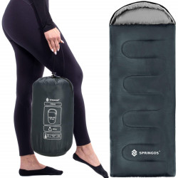 Spací vak 210x73 cm, grafitový SPRINGOS ZOLA