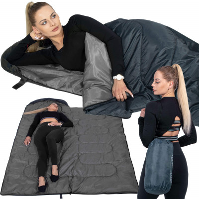 Spací vak 210x73 cm, grafitový SPRINGOS ZOLA