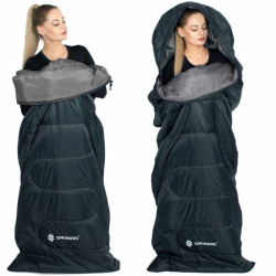 Spací vak 210x73 cm, grafitový SPRINGOS ZOLA