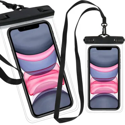 Vodeodolné púzdro na telefón SPRINGOS CS0017 transparentné