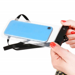 Vodeodolné púzdro na telefón SPRINGOS CS0017 transparentné