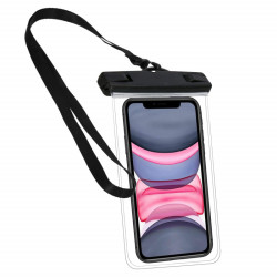 Vodeodolné púzdro na telefón SPRINGOS CS0017 transparentné