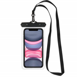 Vodeodolné púzdro na telefón SPRINGOS CS0017 transparentné