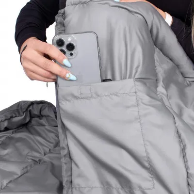 Spací vak 220x80 cm, čierny SPRINGOS MUMI