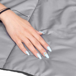 Spací vak 220x80 cm, čierny SPRINGOS MUMI