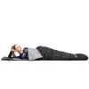 Spací vak 220x80 cm, čierny SPRINGOS MUMI