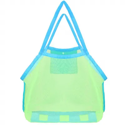 Plážová taška s uchami SPRINGOS PORTA modro-zelená