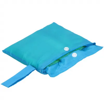 Plážová taška s uchami SPRINGOS PORTA modro-zelená