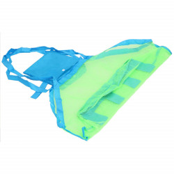 Plážová taška s uchami SPRINGOS PORTA modro-zelená