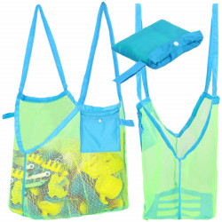 Plážová taška s uchami SPRINGOS PORTA modro-zelená