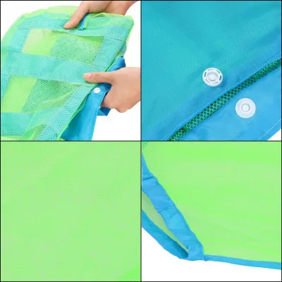 Plážová taška s uchami SPRINGOS PORTA modro-zelená