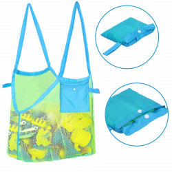 Plážová taška s uchami SPRINGOS PORTA modro-zelená