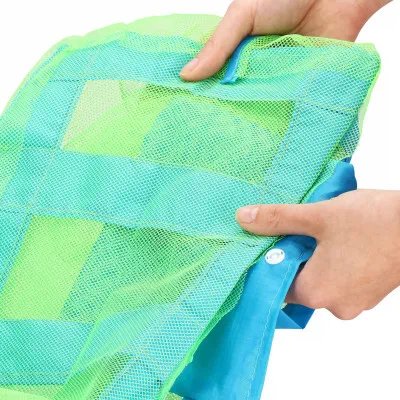 Plážová taška s uchami SPRINGOS PORTA modro-zelená