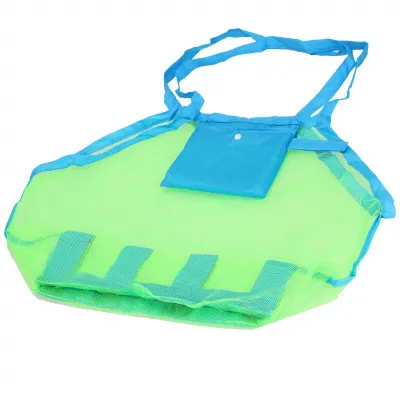 Plážová taška s uchami SPRINGOS PORTA modro-zelená