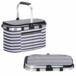Chladiaca taška 28l, modro-biele pruhy SPRINGOS BELICE