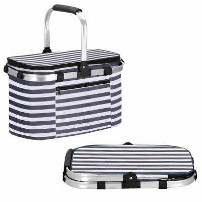 Chladiaca taška 28l, modro-biele pruhy SPRINGOS BELICE